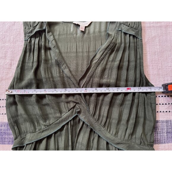 Lucky Brand Women's Sleeveless Babydoll Surplice Fairy Blouse Size XS‎ Boho - Picture 12 of 14
